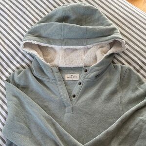 Wild Rye Helen’s Hoodie in Sage Green with Sherpa Lining